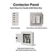 Contactor panel can handle 6,00 Watts Max.