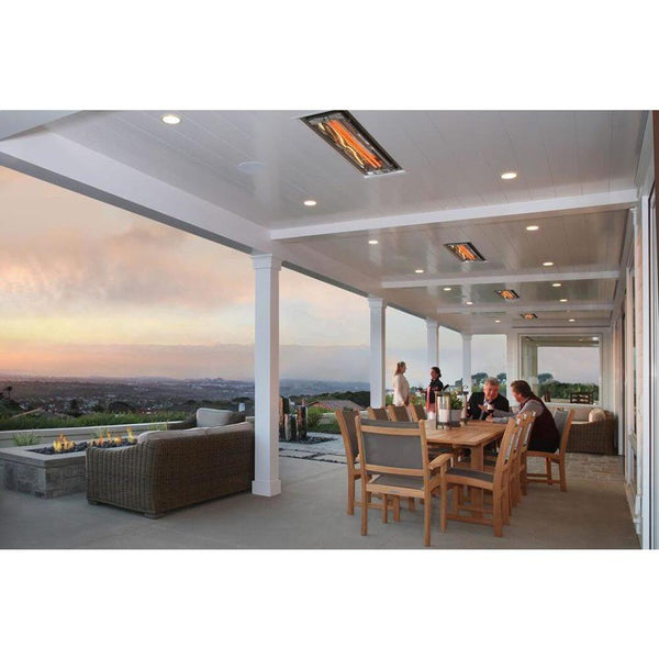 Infratech WD Series 39" flush mounted heaters in Montecito residence - close-up view