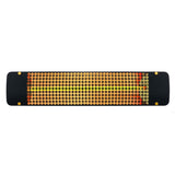 Eurofase 1500w black infrared electric heater with admiral decor plate