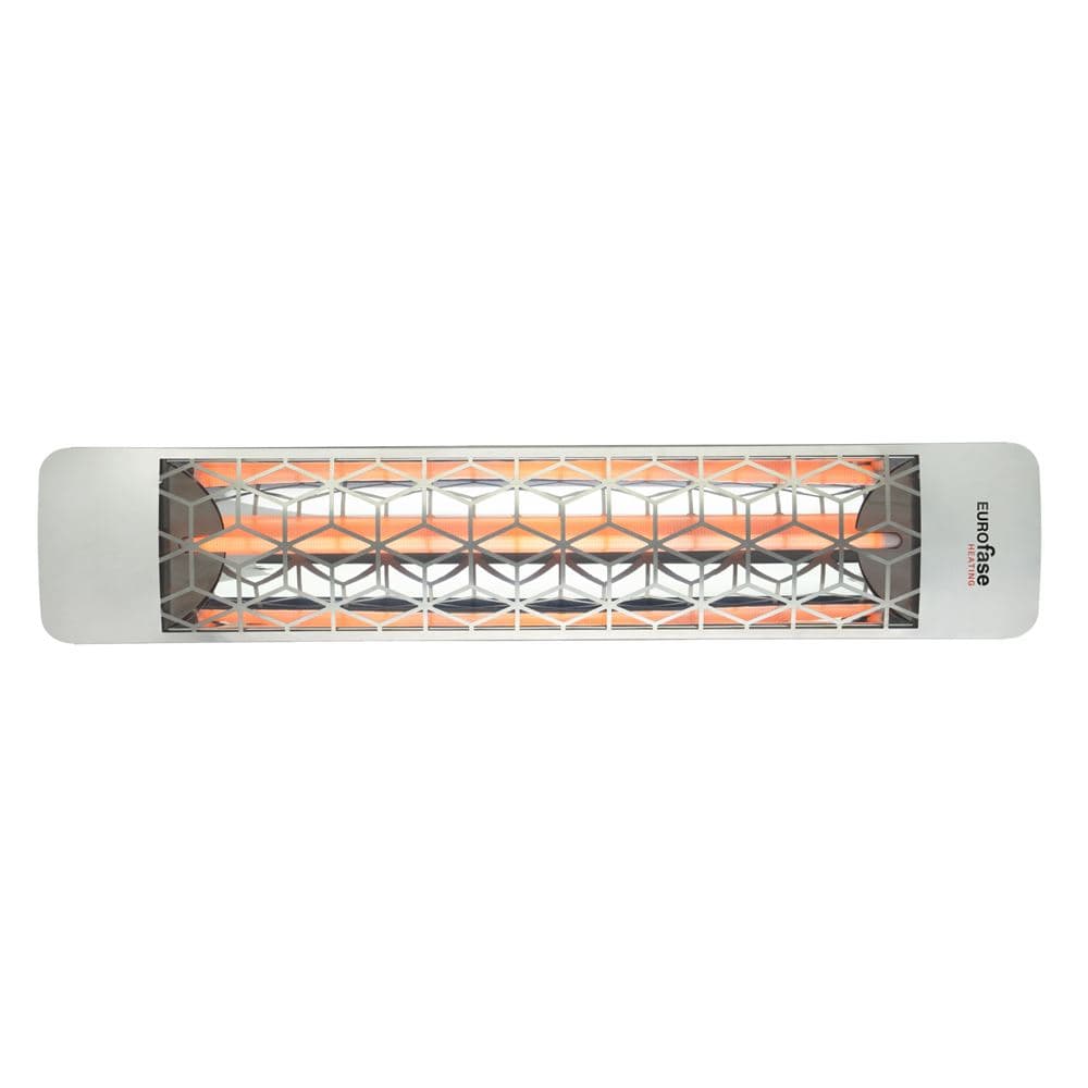 Eurofase 1500w stainless steel infrared electric heater with stella decor plate