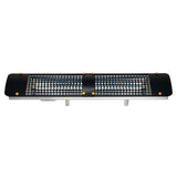 Eurofase 1500w black infrared electric heater with admiral decor plate