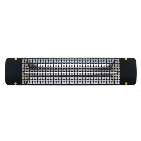 Eurofase 1500w black infrared electric heater with admiral decor plate