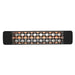 Innova 1500w black infrared electric heater with brix decor plate