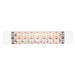 Eurofase 1500w white infrared electric heater with brix decor plate