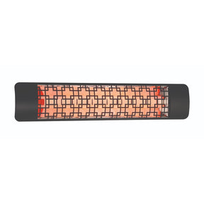Eurofase 4000W Black Infrared Electric Heater with brix decor plate