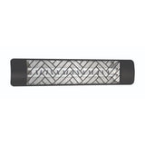 Eurofase 4000W Black Infrared Electric Heater with chevron decor plate