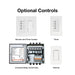 optional dimmer, timer and control box