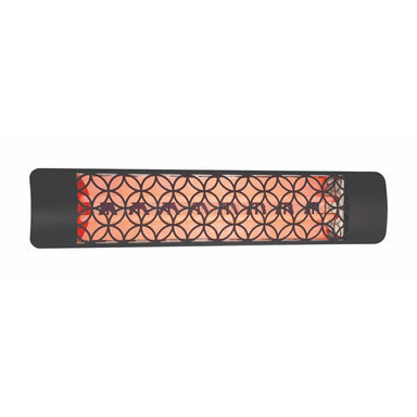 Eurofase 5000W Black Infrared Electric Heater with clover decor plate