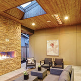 Eurofase 6000W 61-Inch Dual Element Infrared Electric Heater at a relaxing patio