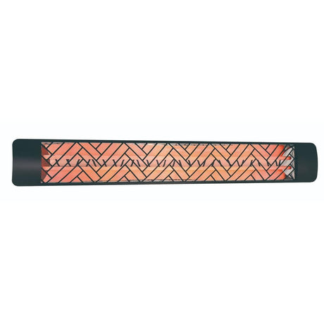 Eurofase 6000W Black Infrared Electric Heater with stella decor plate