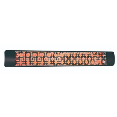 Eurofase 6000W Black Infrared Electric Heater with brix decor plate