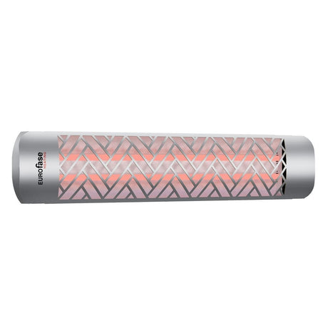 Eurofase chevron decor plate in silver for 39-inch electric heater