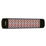 Eurofase chevron decor plate in black for 39-inch electric heater