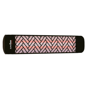 Eurofase chevron decor plate in black for 39-inch electric heater