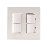 Eurofase Wall Plate Dual Duplex Switch in White