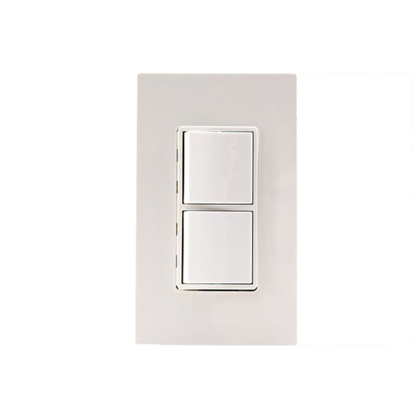 Eurofase Wall Plate Single Duplex Switch in White
