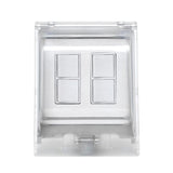 Eurofase Weatherproof Recessed Dual Switch in White