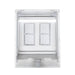 Innova Weatherproof Recessed Dual Switch in White