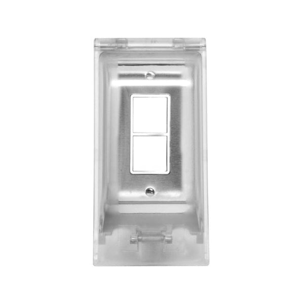 Eurofase Weatherproof Recessed Single Switch in Stainless Steel - close-up view