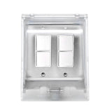 Eurofase Weatherproof Recessed Dual Switch in Stainless Steel