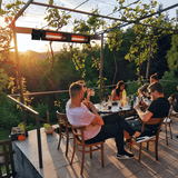 King Electric SmartWave 24-Inch 1500 Watt Infrared Radiant Patio Heater with 15A Plug