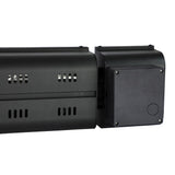 Back view of King Electric SmartWave Infrared Radiant Patio Heater