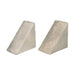 Lexington Hearth Limestone Corbels - Bluegrass Fog - Right Side View