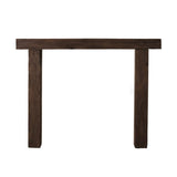 Lexington Hearth Hitching Post Faux Wood Mantel Surround - Dark Brown