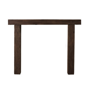 Lexington Hearth Hitching Post Faux Wood Mantel Surround - Dark Brown
