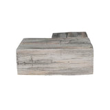 Lexington Hearth Hayloft Beam Mantel Corner - Weathered Grey