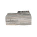 Lexington Hearth Hayloft Beam Mantel Corner - Weathered Grey