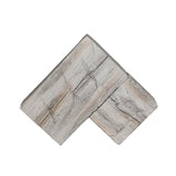 Lexington Hearth Hayloft Beam Mantel Corner - Weathered Grey