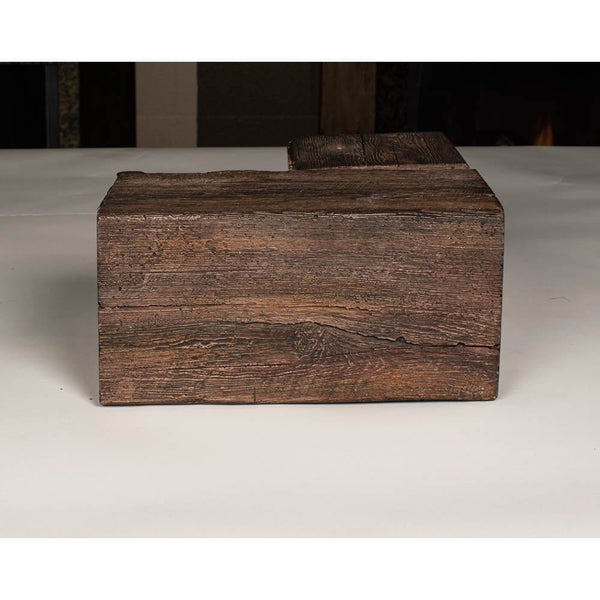 Lexington Hearth Grist Mill Mantel Corner - Maduro - close-up view