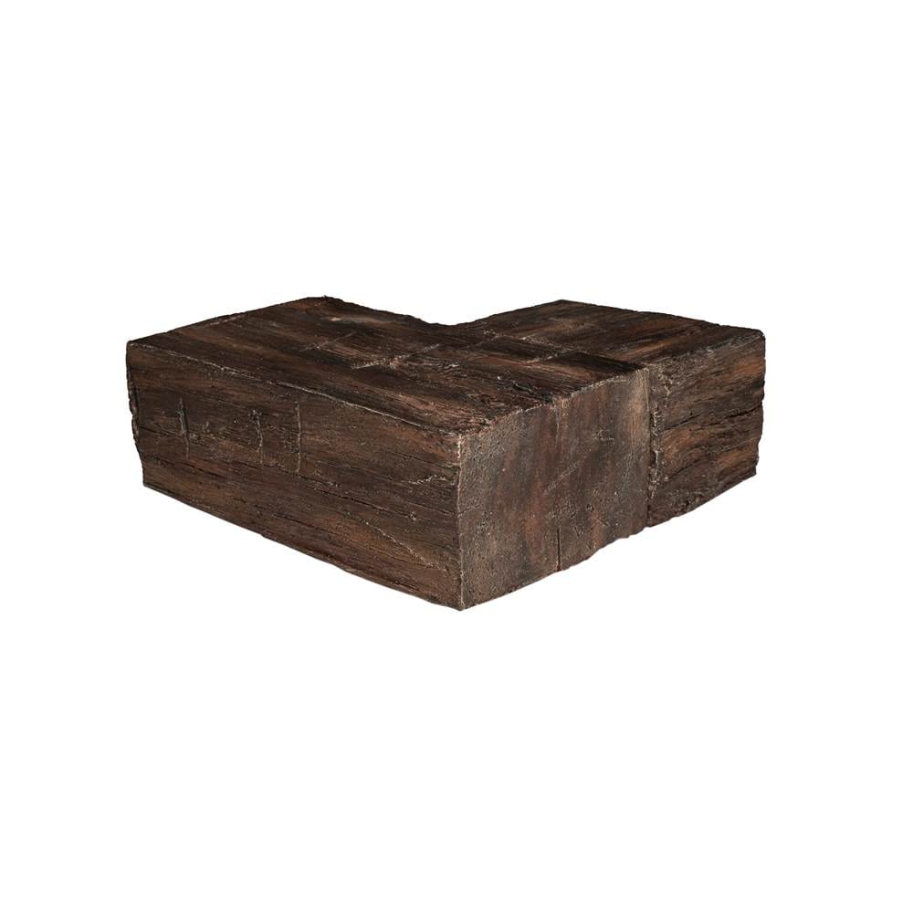 Lexington Hearth Hayloft Beam Mantel Corner - Maduro