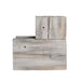 Lexington Hearth Hayloft Beam Mantel Corner - Weathered Grey