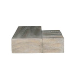 Lexington Hearth Flat Sawn Beam Mantel Corner - Weathered Gray