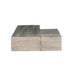 Lexington Hearth Flat Sawn Beam Mantel Corner - Weathered Gray