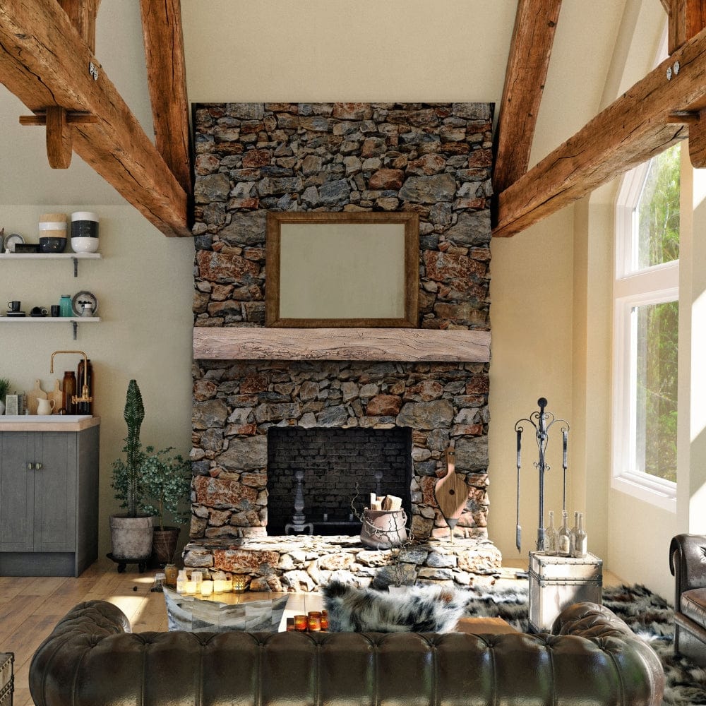 Lexington Hearth Rickhouse Faux Wood Mantel Shelf — Modern Blaze