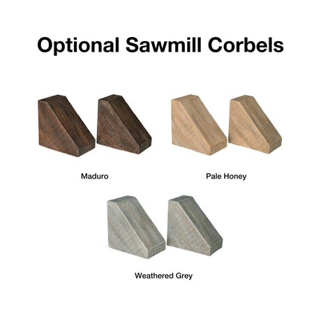 sawmill mantel corbels