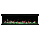 Litedeer Homes Warmcastle 3-Sided Smart Electric Fireplace with Violet Blue Flame