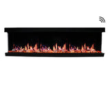 Litedeer Homes WarmCastle 3-Sided Smart Electric Fireplace