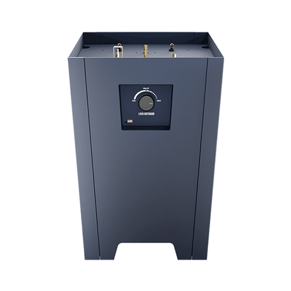 Live Outdoor Firestorm Series I Portable Propane Fire Pit in Blue