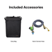 Included accessories: Carry bag and connect hose