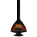 Malm Zircon 34-Inch Freestanding Electric Fireplace in Matte Black