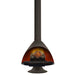 Malm Zircon 34-Inch Freestanding Electric Fireplace in Slate Gray