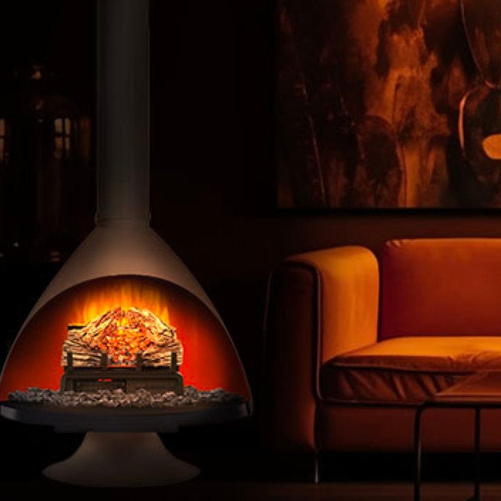 Malm Zircon 34Inch Conical Electric Fireplace — Modern Blaze