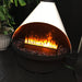 Malm Zircon Aquafire 34-Inch Freestanding Electric Fireplace at a tradeshow