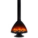 Malm Zircon Aquafire 34-Inch Freestanding Vapor Fireplace in Matte Black