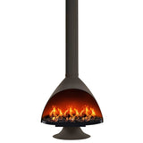 Malm Zircon Aquafire 34-Inch Freestanding Vapor Fireplace in Slate Gray