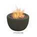27" black gas fire bowl